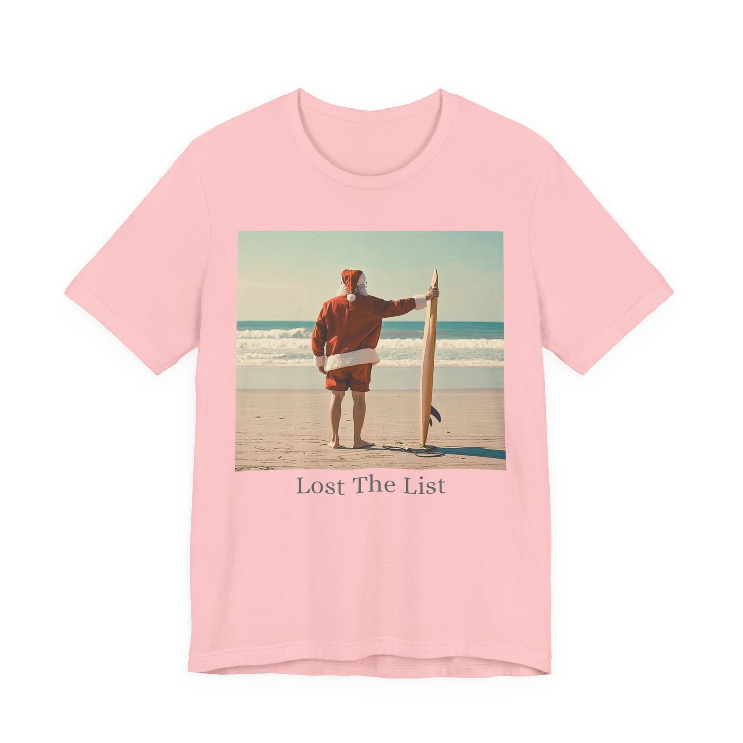 Cool Santa Surfing Tee - 'Lost The List' - Women T-Shirt