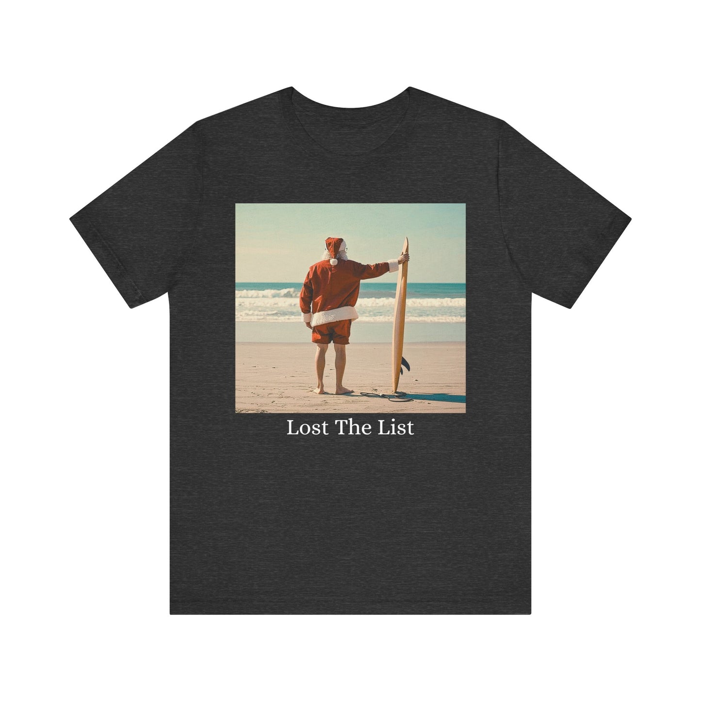 Cool Santa Surfing Tee - 'Lost The List' - Women T-Shirt