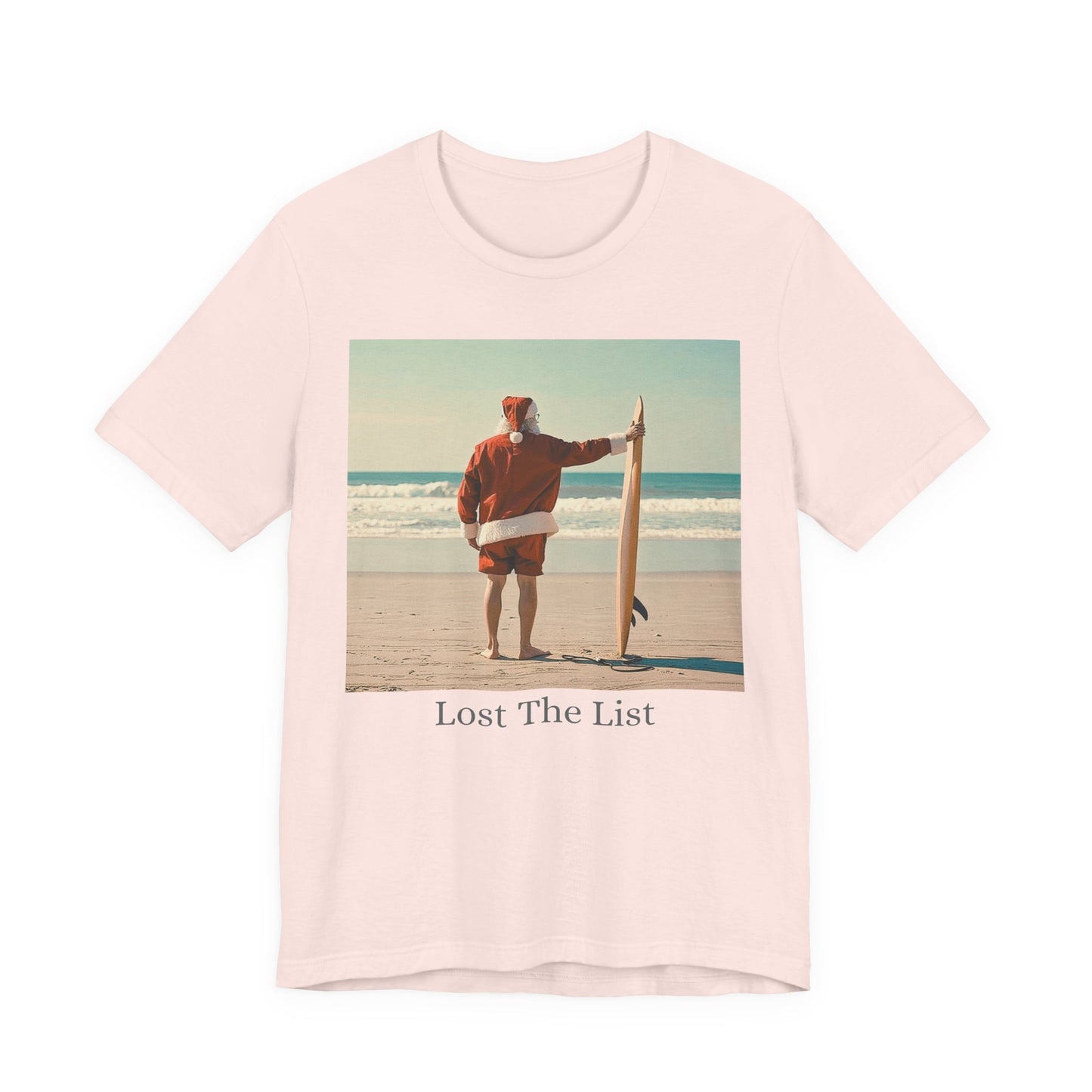 Cool Santa Surfing Tee - 'Lost The List' - Women T-Shirt