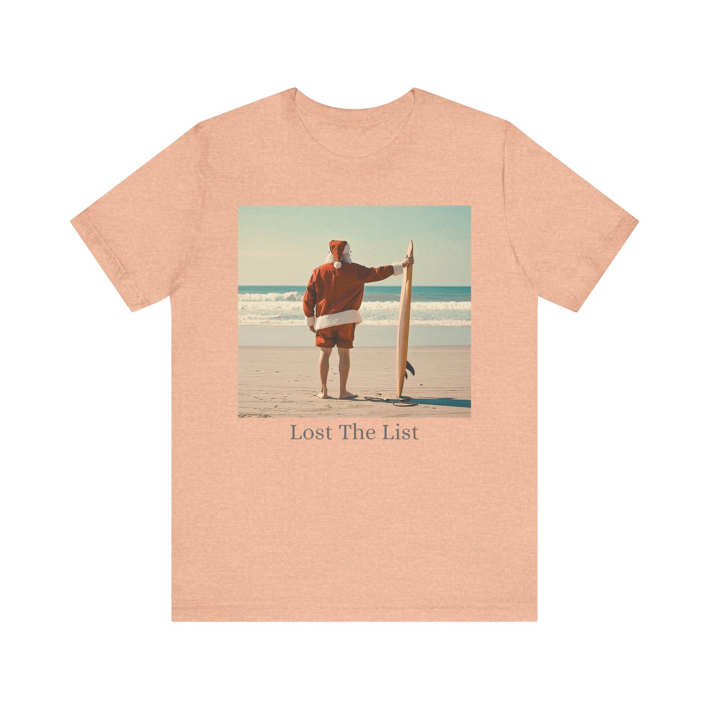 Cool Santa Surfing Tee - 'Lost The List' - Women T-Shirt