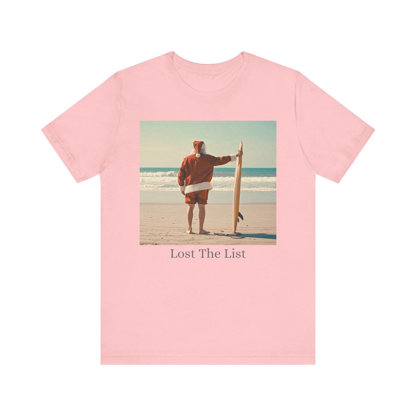 Cool Santa Surfing Tee - 'Lost The List' - Women T-Shirt