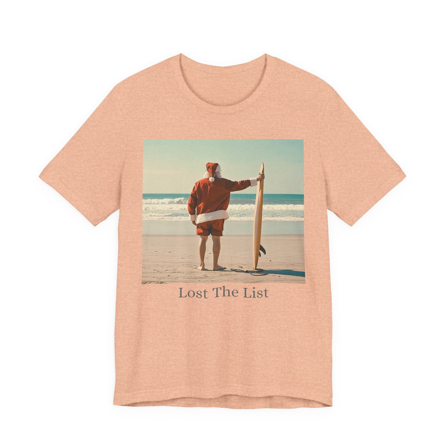 Cool Santa Surfing Tee - 'Lost The List' - Women T-Shirt