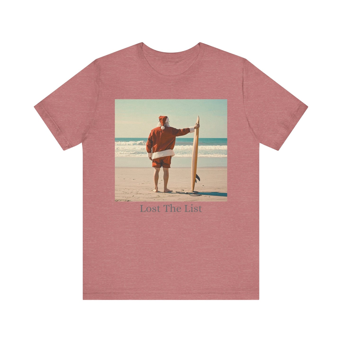 Cool Santa Surfing Tee - 'Lost The List' - Women T-Shirt