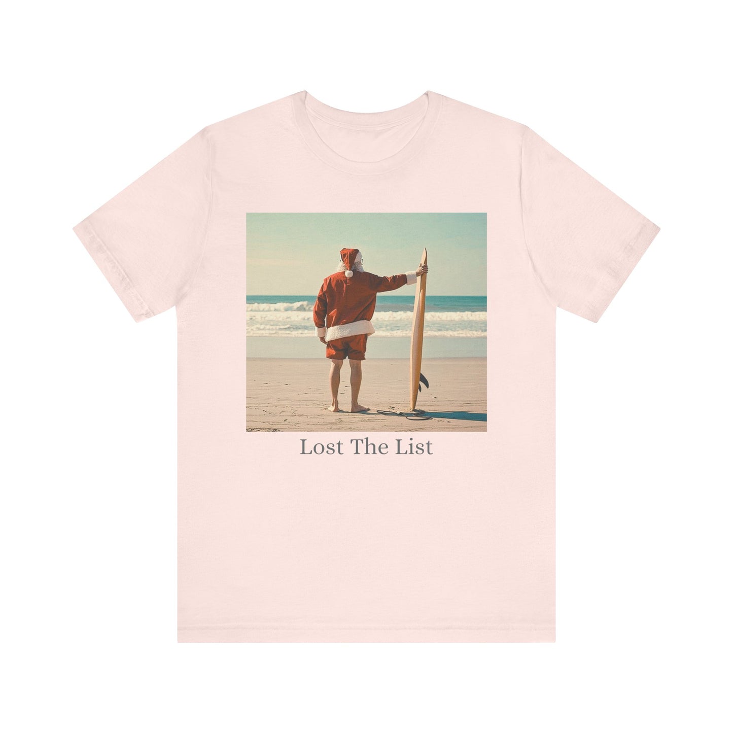 Cool Santa Surfing Tee - 'Lost The List' - Women T-Shirt
