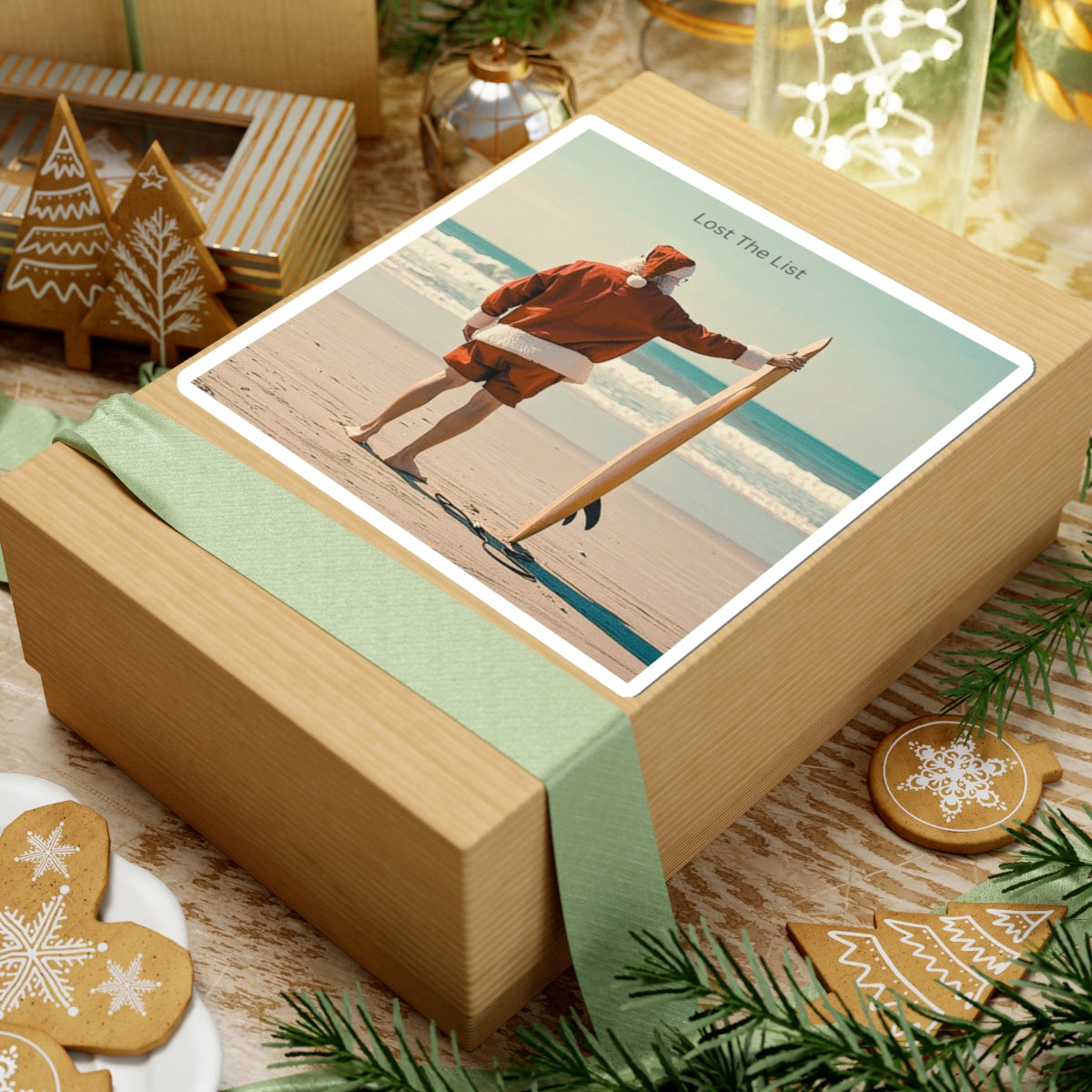 Surfing Santa - Stickers